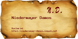 Niedermayer Damos névjegykártya